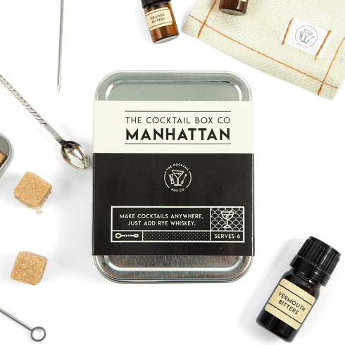 The Cocktail Box Co. Manhattan Cocktail Kit - Handcrafted Mixology Set for Him or Her - 1 Kit...