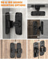 90/180 Degree Barn Door Lock, Small Flip Gate Latches Hardware, Door Security Sliding Door Latch Lock fo Cabinets, Barn Door, Bathroom, Gardenr Do...