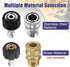 Tool Daily Pressure Washer Adapter Set, Quick Connect Kit, Metric M22 15mm to M22 Metric Fitting, Stainless Steel, 5000 PSI...