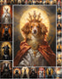 Decoupage Paper Pack (35 Sheets 6"x8") Funny Royal and Holy Dogs Being Majestic and Brave FLONZ Vintage Illustration Pictures Cards for Decoupage,...