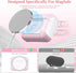 for AirPods Pro 2nd/1st Generation Case Cover, Compatible with Magsafe, Magnetic Automatic Lock, Charging Port Dust-Proof & Stand Design with Clea...