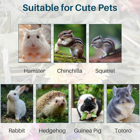 Sukh 150G Hamster Bedding - Hamster Flowers & Herbs Hamster Bedding Odor Control Dwarf Hamster Bedding Gerbil Bedding Robo Hamster Bedding Katy Ha...