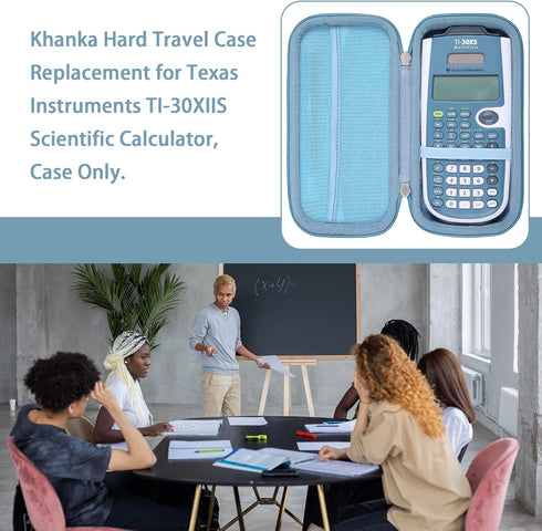 Khanka Hard Travel Case Replacement for Texas Instruments TI-30XS MultiView/TI-36X Pro Engineering Scientific Calculator, Case Only (Blue)...