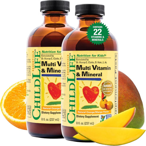 CHILDLIFE ESSENTIALS Kids Multivitamin & Mineral - Kids Vitamins, Liquid Multivitamin for Kids, Toddler Multivitamins, Liquid Vitamins, Baby Multi...