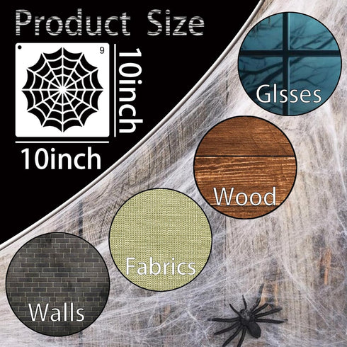 Pumpkin Stencils for Painting Large Halloween Pumpkin Face Stencils for Craft Pumpkins Paint Stencils for Wood Door Hanger Wall Holiday (12 Face 1...