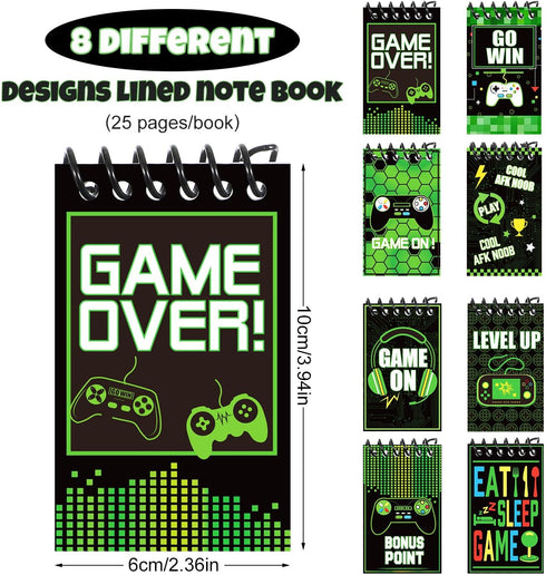 24 Pieces Video Game Party Favors Gaming Mini Notepads Gamer Video Gamer Favors Gaming Notepad Teacher Classroom Supplies Bulk Mini Notepads Pack ...