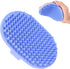 Dog Grooming Bath Brush, Pet Rubber Brush For Shower Scrubbing & Soothing Massage, Ideal for Long & Short Haired Dogs and Cats, Essential Puppy Gr...
