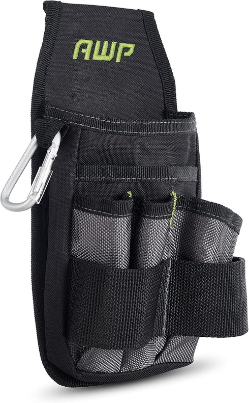 AWP Organizer Tool Pouch | 7 Pockets & Loops for Tool Organization | Heavy-Duty Metal Belt Clip Attachment...