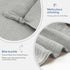 ZIGJOY Bunny Lovey Muslin Cotton Baby Security Blanket Soft Breathable Lovies for Babies Gifts for Newborn Infant Toddler Boys and Girls, Grey & B...