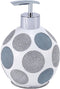 Avanti Linens - Soap Dispenser/Lotion Pump, Countertop Accessories, Stylish Home Decor (Dotted Circles Collection)...