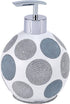 Avanti Linens - Soap Dispenser/Lotion Pump, Countertop Accessories, Stylish Home Decor (Dotted Circles Collection)...