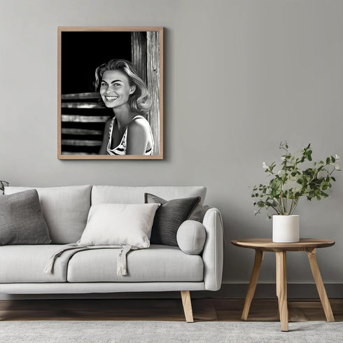 Posterizer 1 pcs-black and white photo art-90s models inspired portarait 3-Photography Art-Retro Art-Decorations for Bedroom, Office, Living Room ...