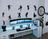 Video Game Wall Decal Wall Sticker Poster Floss Dancing Game Room Decor Peel & Stick Game Decal Baby Bedroom Home Decor Gaming Stickers (34.6" x 2...