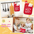 Baking Gift Pot Holder Set - R HORSE 3Pcs Red Baking Pot Holder with Silicone Spatula Greeting Card Heat Resistant Oven Mitts Kitchen Baking Gift ...