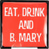 Pavilion - Bloody Mary - 4 Piece Sentiment, Pattern and Character Coaster Set With Box Holder - 4 Inch...