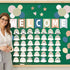 67 Pieces Simply Boho Welcome Classroom Bulletin Board Set Rainbow Bulletin Board Classroom Decoration Balloon Paper Fans Cutouts for Primary Scho...