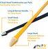 Dog Toothbrush Set of 3 – Dual Headed Dental Hygiene Brushes for Small to Large Dogs, Cats...