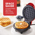 Elite Gourmet EWM015R Electric Nonstick 4.5-inch Mini Waffle Maker, Belgian Waffles, Compact Design, Hash Browns, Keto, Snacks, Sandwich, Eggs, Ea...
