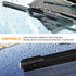 Wiper Blades, 22" and 21" Windshield Wipers (Pack Of 2), Automotive Replacement Windshield Wiper Blades That Meet Or Exceed OEM Quality And Durabi...