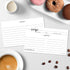 321Done Small Recipe Cards (Set of 50) From the Kitchen Of 3x5 Black and White Minimalist for Wedding, Bridal Shower Double-Sided - Made in USA...