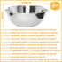 YBM HOME Stainless Steel Mixing Bowl - Premium Polished Mirror Nesting Metal Bowl for Cooking and Serving, Stackable for Convenient Storage 1191 (...