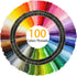 Similane Embroidery Kit 215 Pcs,100 Colors Threads,5 Pcs Embroidery Hoops,3 Pcs Aida Cloth,40 Sewing Pins,Cross Stitch Tools and Embroidery Starte...