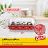 Glad Disposable Aluminum All Purpose Pans in Red, White & Blue Stars, 3ct with Lids - Printed Colorful Foil Steam Pans - 12.5” x 10.2” x 2.16” Alu...