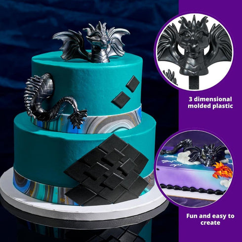 Decopac Dragon Creations Cake Decorations - Cake Topper, Gray...