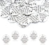 JIALEEY 30pcs Alloy She believed she could so she did DIY Message Charms Pendant for Crafting Bracelet Necklace Jewelry Making Accessory, Antique ...
