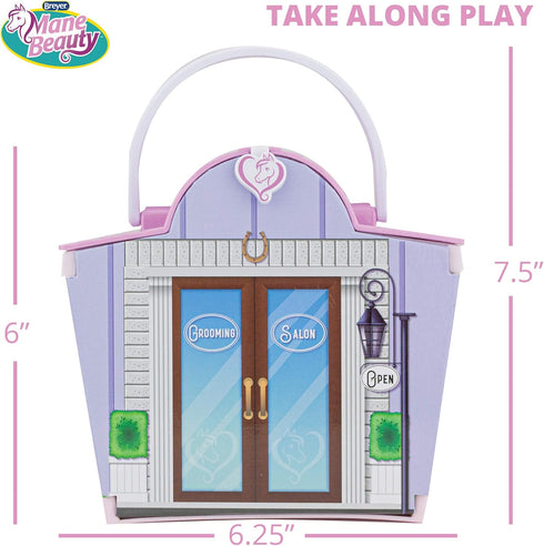 Breyer Horses Mane Beauty Li'l Beauties Playset | Shimmer's Beauty Salon | Model #7431, Purple...
