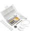 Eyeglass and Sunglass Repair Kit by SQV - Most Complete Glasses Family Kit - 5 Types of Mini Screws, Tweezers, Screwdriver, 7 Styles of Nose Pads,...