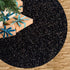 FUHSY Black Christmas Tree Skirt 21 Inch Sequin Tree Skirt Velvet Tree Skirts Small Tree Cover Mat Thick Fabric Tree Cover Skirt Pencil Xmas Skirt...