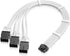 EZDIY-FAB GPU Power Sleeved Cable Extension, 16pin(12+4) 12VHPWR PCIe 5.0 Connector Male to 3X PCIE 8 PIN for RTX 4070Ti/4080/3090Ti, with Pre-Ins...
