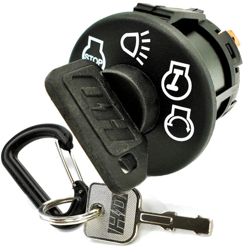 Starter Ignition Switch Fits John Deere LT133 LT150 LT155 LT160 LT166 LT170 LT180 LT190 LTR155 LTR166 LTR180 for 7 Terminal Type w/Headlight Posit...