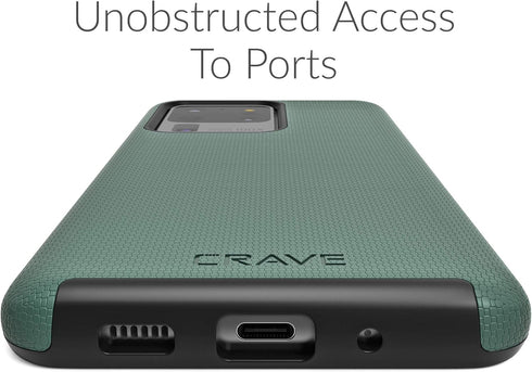 Crave Dual Guard for Samsung Galaxy S20 Ultra Case, Shockproof Protection Dual Layer Case for Samsung Galaxy S20 Ultra, S20 Ultra 5G - Forest Gree...