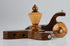 Handmade Wooden Curtain Rod Brackets with Round Finials for Curtains, Natural Rosewood, Home Accessories | Window Treatment | Drapes...