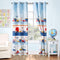 Better Home Style Printed Fun Multicolors Kids Room Window Curtain Treatment Drapes 2 Piece Set with Grommets (Construction Site)...
