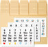 50 Manila Index Card Dividers 3x5, Index Card Box Dividers with Tabs & 108 Alphabet and Easy-Read Stickers for Recipe Cards 3x5, Recipe Card Divid...