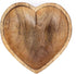 WitnyStore Heart Shaped Wood Bowl 8" Brown Handcrafted Wooden Bowls Collectible Functional Serving Tray Dish Plate Hand Made Decorative Tableware ...