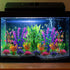 Fish Tank Decorations Plants, 20pcs Aquarium Decorations Plants Plastic, Fish Tank Accessories, Fish Cave and Hideout Ornaments, Aquarium Decor...
