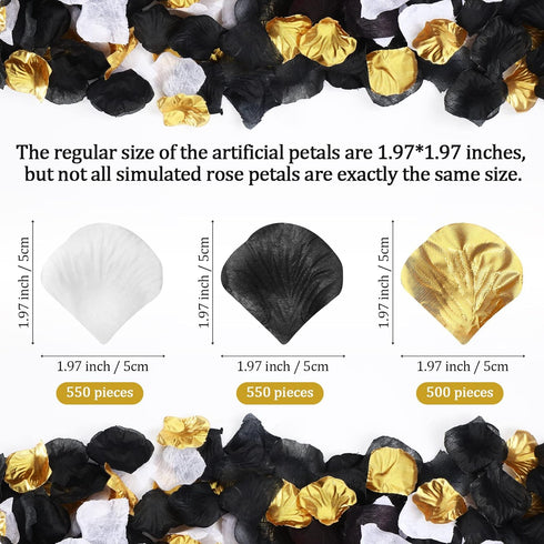 Syhood 1, 600 Pcs Artificial Fake Rose Flower Petals Decoration Silk Centerpieces for Wedding Flower Girl Basket, Aisle Scatter, Table Centerpiece...