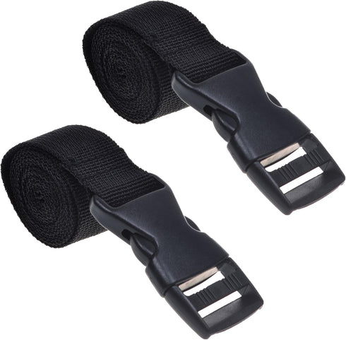 Cosmos Pack of 2 Black Color Mattress Backpack Sleeping Bag Straps for Outdoor Activities...