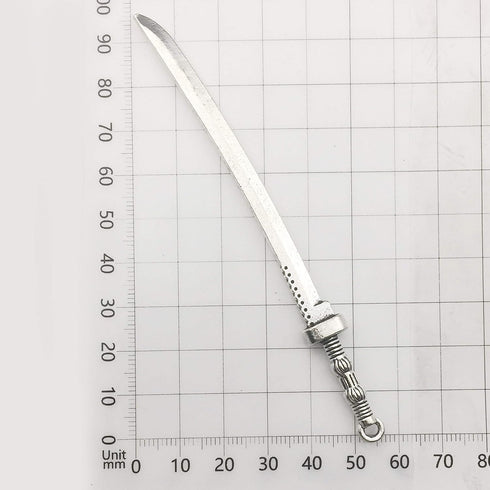12pcs Craft Supplies Antique Silver Swords Knife Bookmark Charms Pendants for Crafting, Jewelry Findings Making Accessory for DIY Necklace Bracele...