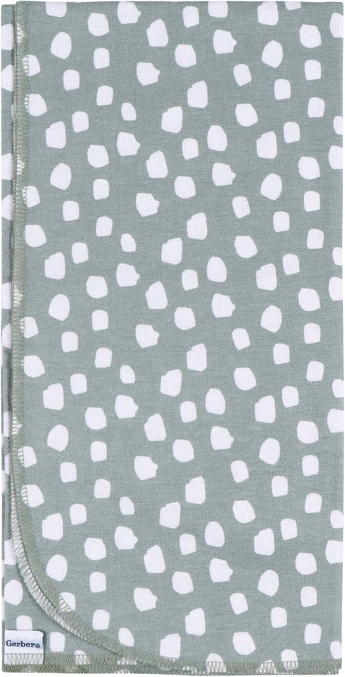 Gerber Unisex Baby 100% Cotton Flannel Receiving Blankets 30x30 Inches (Pack of 4), Dino Time, One Size...