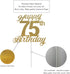 75th Birthday Cake Topper, Birthday Party Decorations with Premium Gold Glitter...