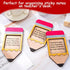 Teacher Appreciation Pencil Sticky Note Dispensers Holders Pencil Shaped Sticky Note Wooden Organizers for Home Office Back to School Party Gift S...