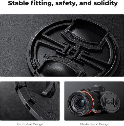 K&F Concept 52mm Variable ND Camera Lens Filter ND2-ND400 (1-9 Stops) + Filter Cap + Cleaning Cloth 18 Multi-Layer Coatings Adjustable Neutral Den...