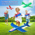 Toy Airplane, 3 Pack Airplane Launcher Toys 2 Flight Mode Glider Plane Outdoor Toys for Kids Ages 3 4 5 6 7 8 9 10 11 12 Year Old Boys & Girls Bir...