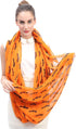 Lina & Lily Halloween Bat Print Women's Infinity Loop Scarf Lightweight...