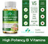 Whole Food B Complex + L-Methylfolate + Probiotics + Digestive Enzymes! High Potency! Vegetarian! for Metabolism, Immune w/Digestive Support! 120 ...